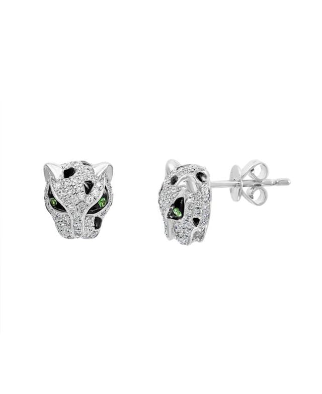 EFFY Collection EFFY Diamond (3/8 ct. t.w.) Earrings in Sterling Silver & Reviews - Earrings - Jewelry & Watches - Macy's