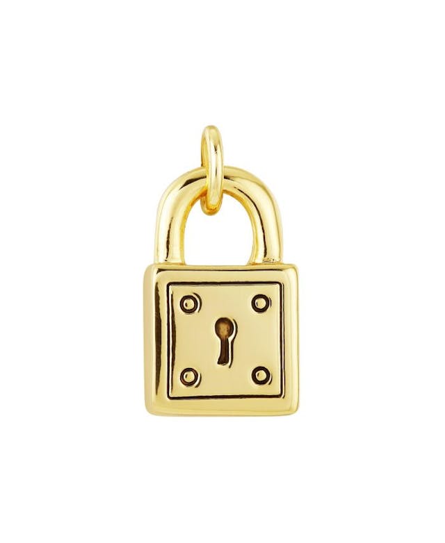 Unwritten Gold Flash-Plated Lock Charm & Reviews - Fashion Jewelry - Jewelry & Watches - Macy's