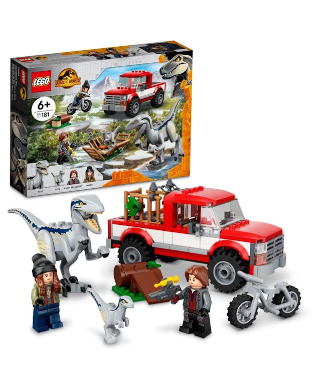 LEGO® Jurassic World Blue and Beta Velociraptor Capture Building Kit, 181 Pieces & Reviews - All Toys - Macy's