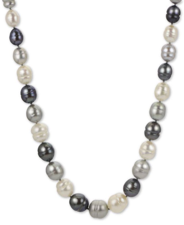 Macy's Baroque Cultured Freshwater Pearl 18" Necklace (5-1/5 -9-1/2mm) in Sterling Silver & Reviews - Necklaces  - Jewelry & Watches - Macy's