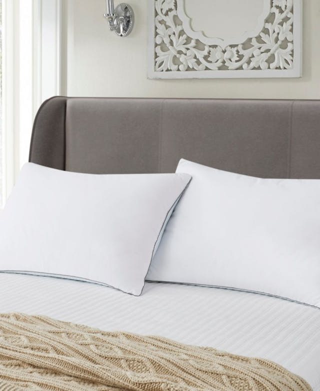Elle Decor Summer-Winter White Goose Feather Pillow 2-Pack Jumbo & Reviews - Pillows - Bed & Bath - Macy's