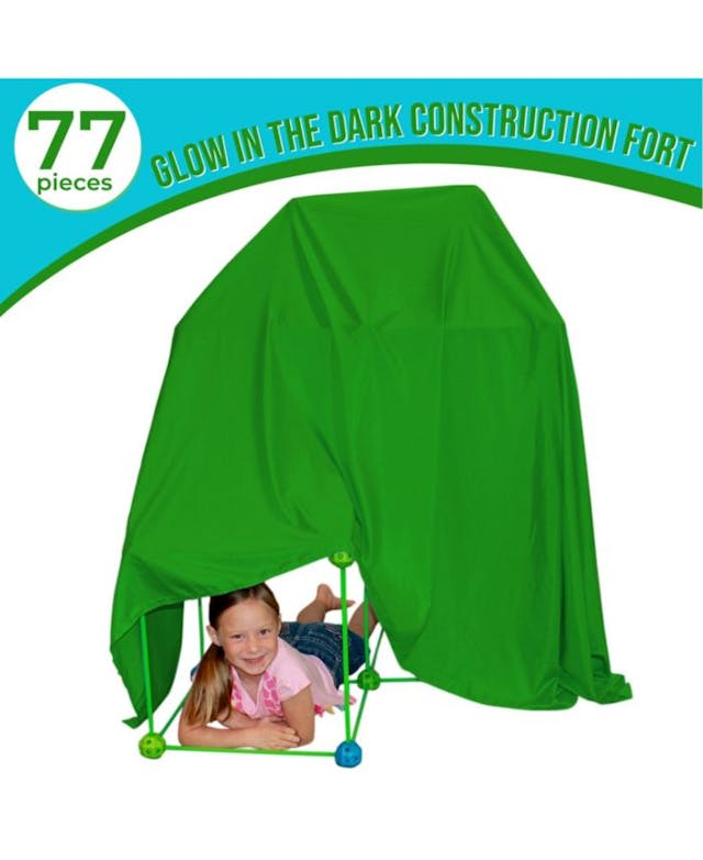 Funphix Fort Building Kit with Glow in The Dark Sticks, 77 Pieces & Reviews - Home - Macy's