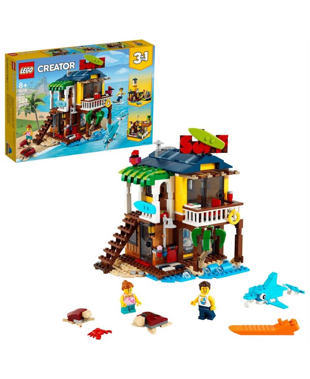 LEGO® Surfer Beach House 564 Pieces Toy Set & Reviews - All Toys - Macy's