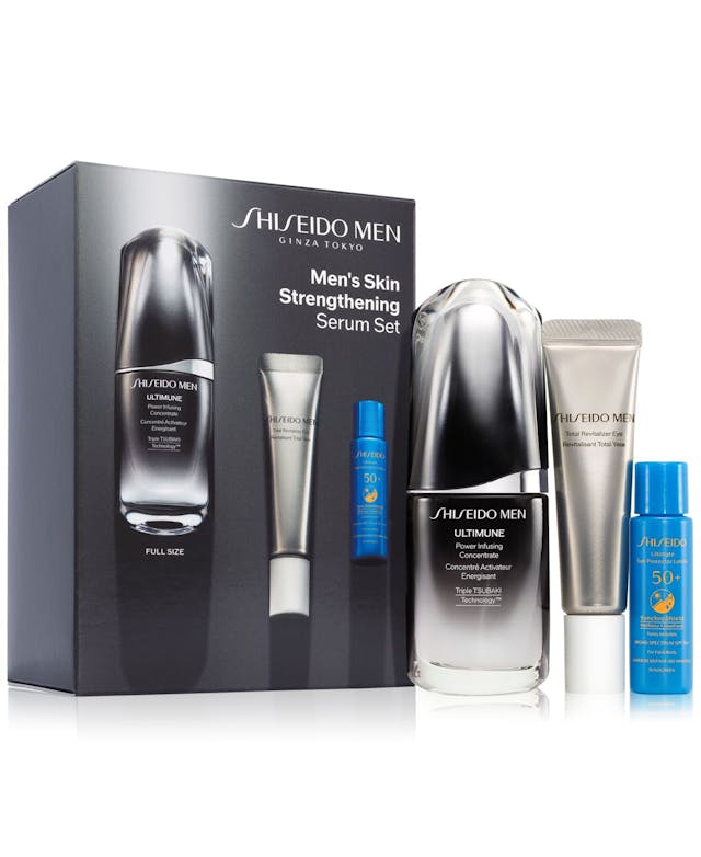 Shiseido 3-Pc. Men's Skin Strengthening Serum Set & Reviews - Beauty Gift Sets - Beauty - Macy's