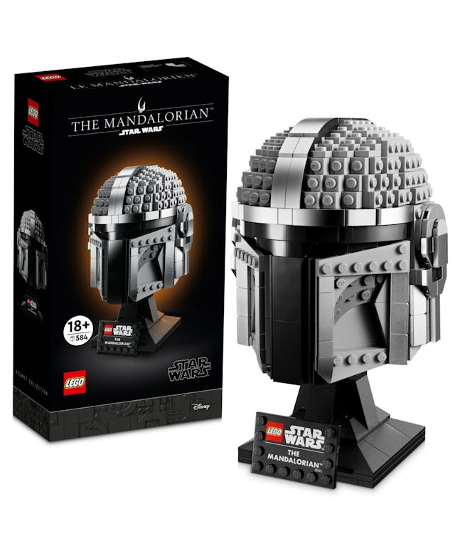 LEGO® Star Wars the Mandalorian Helmet Building Collectible Brick-Built Display Model Kit for Adults, 584 Pieces & Reviews - All Toys - Macy's