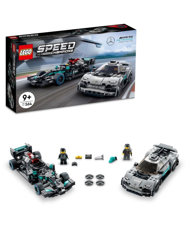 LEGO® Speed Champions Mercedes-AMG F1 W12 E Performance and Mercedes-AMG Project One Building Kit, 564 Pieces & Reviews - All Toys - Macy's
