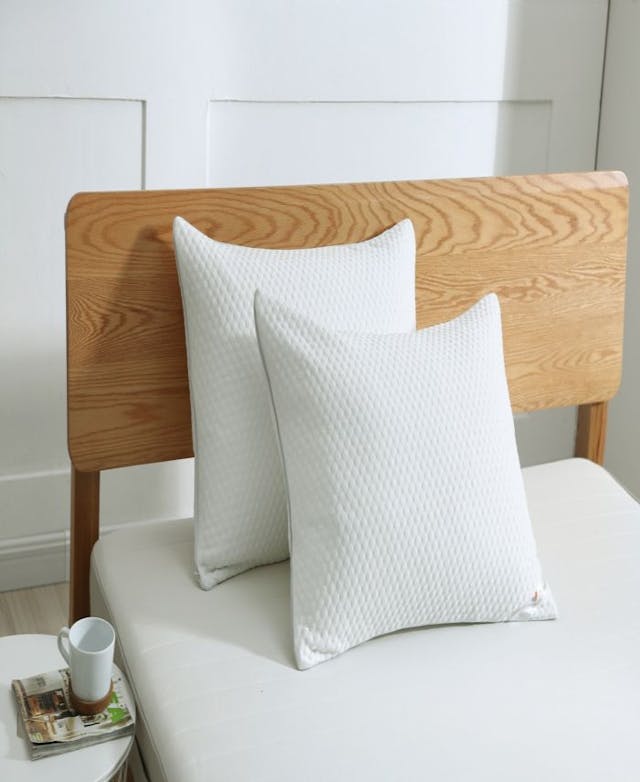 St. James Home Cooling Knit Bed Pillow with Nano Feather Fill and Removable Cover Jumbo & Reviews - Pillows - Bed & Bath - Macy's