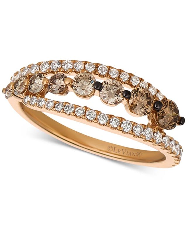 Le Vian Chocolatier® Diamond (1 ct. t.w.) Ring in 14k Rose Gold & Reviews - Rings - Jewelry & Watches - Macy's