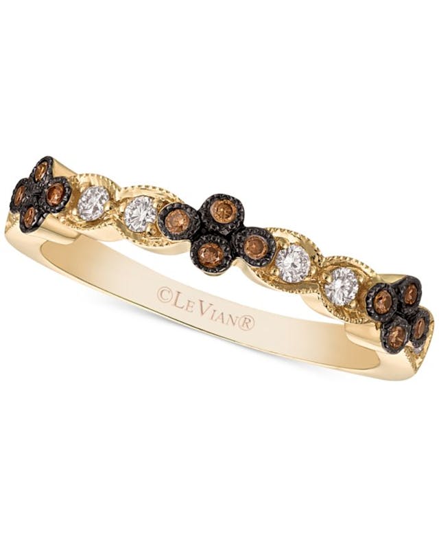 Le Vian Chocolatier® Diamond Band (1/5 ct. t.w.) in 14k Gold & Reviews - Rings - Jewelry & Watches - Macy's