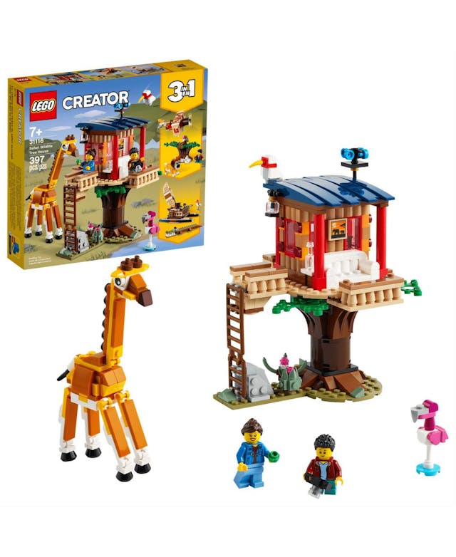 LEGO® Safari Wildlife Tree House 397 Pieces Toy Set & Reviews - All Toys - Macy's