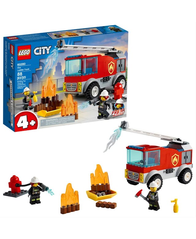 LEGO® Fire Ladder Truck 88 Pieces Toy Set & Reviews - All Toys - Macy's