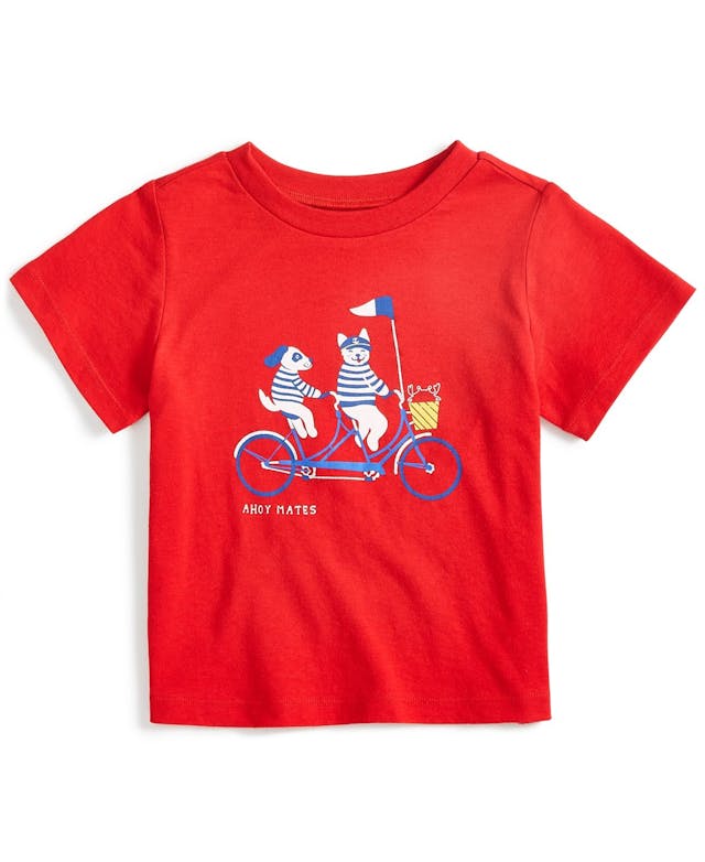 First Impressions Baby Boys Bike-Print T-Shirt, Created for Macy's   & Reviews - Shirts & Tops - Kids - Macy's