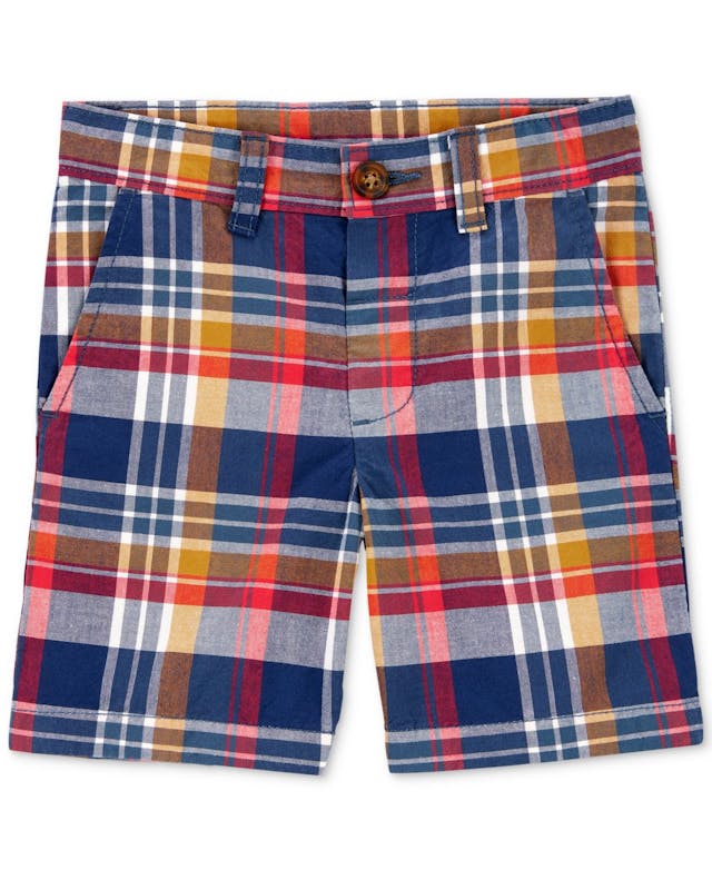 Carter's Toddler Boys Plaid Flat-Front Shorts & Reviews - Leggings & Pants - Kids - Macy's