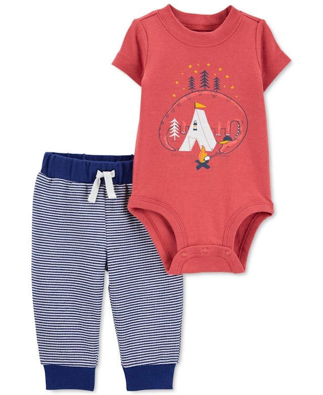 Carter's Baby Boys 2-Piece Camping Bodysuit & Pants Set & Reviews - Sets & Outfits - Kids - Macy's