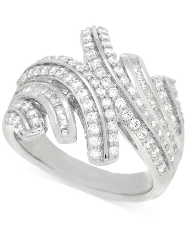Wrapped in Love Diamond Statement Ring (1 ct. t.w.) in Sterling Silver, Created for Macy's & Reviews - Rings - Jewelry & Watches - Macy's