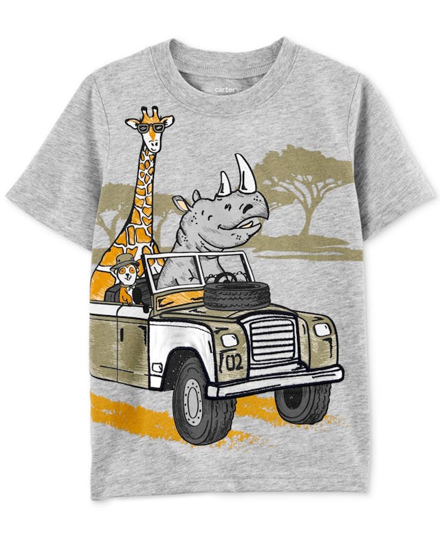 Carter's Toddler Boys Safari-Graphic T-Shirt  & Reviews - Shirts & Tops - Kids - Macy's