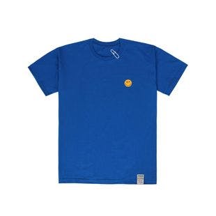 Elbow Dot White Clip Short Sleeve T-shirt_Cobalt  | W Concept