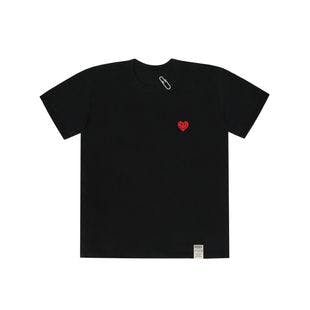 Small Heart Clip Short Sleeve T-shirt_7 Colors  | W Concept