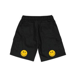 Back Dot Smile Belt Cargo Shorts_Black  | W Concept