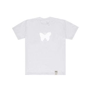 Big Shadow Butterfly White Clip T-shirt White  | W Concept