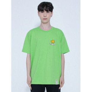 Dot Board White Clip Short Sleeve T-shirt_Green  | W Concept