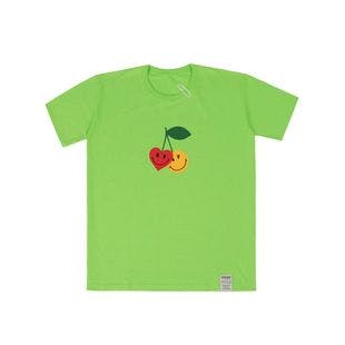 Big Cherry Smile Short Sleeve T-shirt_Green  | W Concept