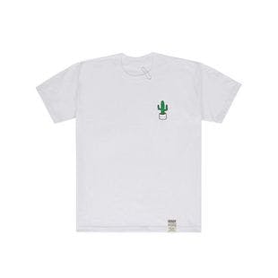 Cactus White Clip Short Sleeve T-shirt_White  | W Concept