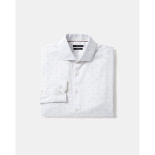 Regular Fit Dot Detail Dress Shirt | RW&CO.